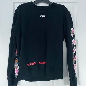 OFF WHITE Global Warming Floral Sweatshirt